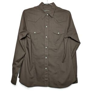 Roper Women's Long Sleeve Western Pearl Snap With Shirt Size L